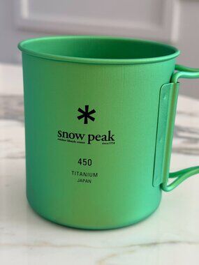 NWT - Snow Peak Titanium Single Wall 450 Mug - Green💚